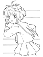 Cardcaptor Sakura Coloring Page